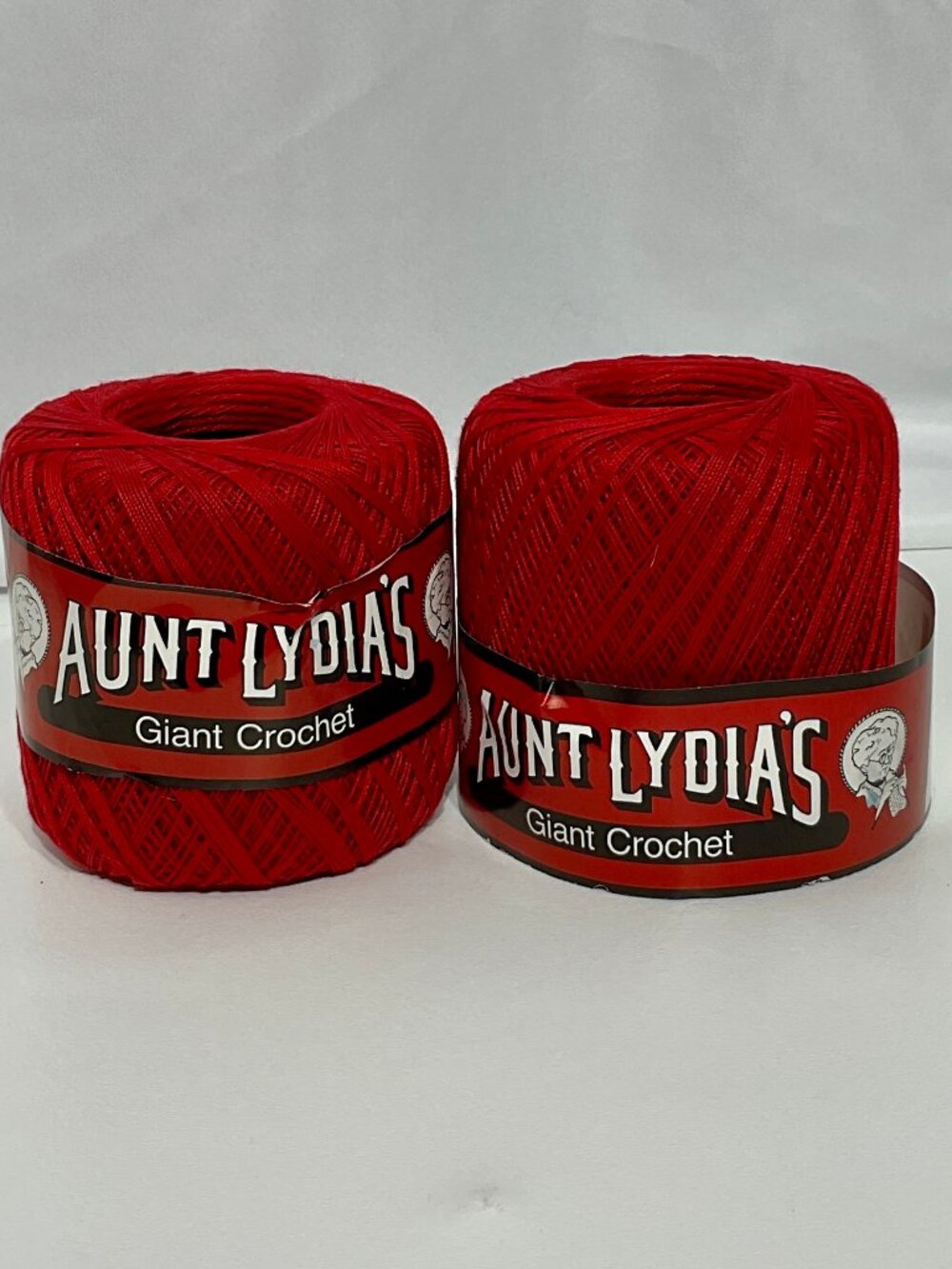 Aunt Lydias Red Crochet Thread Bundle 100% Cotton Art 150